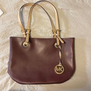 Maroon Michael Kors Bag
